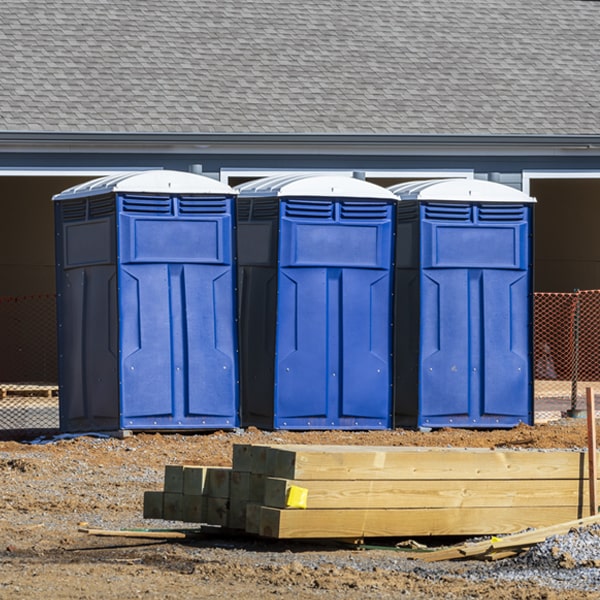 is there a specific order in which to place multiple portable toilets in Manchester New York